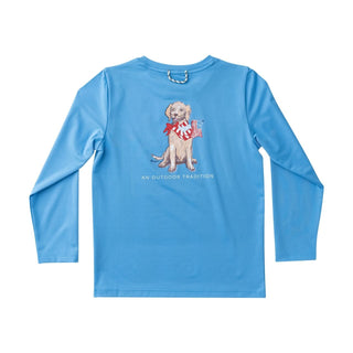 PRODOH Boys American Flag & Lab Performance Long Sleeve Shirt - Sunny Meadow Boutique