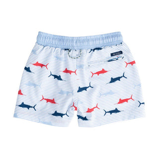 PRODOH Boys' Boogie Board Swim Trunks Swordfish Stripe Print - Sunny Meadow Boutique