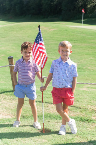 PRODOH Boys' Fireworks Pro Performance Polo - UPF 50+ Quick - Dry Golf Shirt - Sunny Meadow Boutique