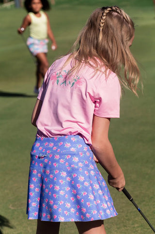 PRODOH Girls' Azalea Blossom UPF 50+ Performance Short Sleeve Tee - Sunny Meadow Boutique