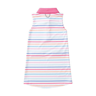 PRODOH Girls' Sleeveless Pro Performance Polo Dress - Sunset Stripe - Sunny Meadow Boutique