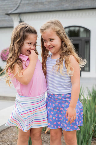 PRODOH Girls' Tennis Twirl Skort — Azalea Blooms (UPF 50+) - Sunny Meadow Boutique