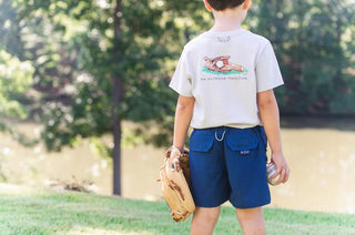 PRODOH Kids' Cotton Short Sleeve T-Shirt - Baseball Glove Art - Sunny Meadow Boutique