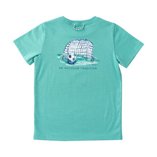 PRODOH Kids' Cotton Short Sleeve T-Shirt - Soccer Goal Art - Sunny Meadow Boutique