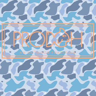 PRODOH Kids' Pro Performance Hoodie T-Shirt - Blue Camo Logo Print - Sunny Meadow Boutique