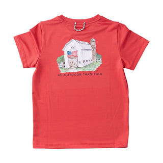 PRODOH Kids' Pro Performance Short Sleeve T-Shirt - Barn Art - Sunny Meadow Boutique