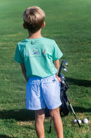 PRODOH Kids' Pro Performance Short Sleeve T-Shirt - Golf Cart Art - Sunny Meadow Boutique