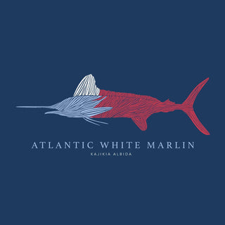 PRODOH Kids' Pro Performance Short Sleeve T-Shirt - Patriotic Atlantic White Marlin Art - Sunny Meadow Boutique