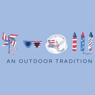 PRODOH Kids' UPF 50+ Performance Tee - 4th of July Americana Icons - Sunny Meadow Boutique