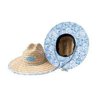 PRODOH Straw Lifeguard Hat in Oyster Print - Adult & Kid - Sunny Meadow Boutique