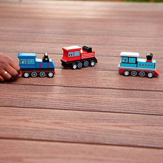 Pull Back Train Wooden Toy - Sunny Meadow Boutique
