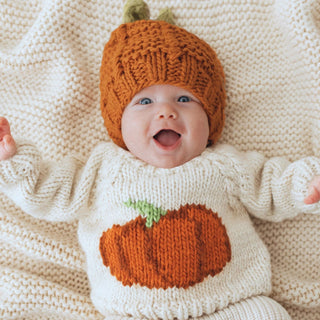 Pumpkin Crew Neck Sweater - Sunny Meadow Boutique
