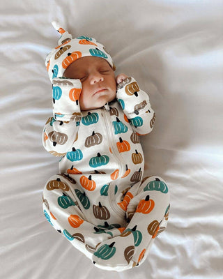 Pumpkin Patch / Organic Beanie (Baby - Kids) - Sunny Meadow Boutique