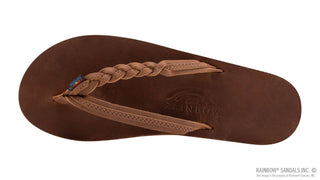 Rainbow Sandals Women’s Flirty Braidy Single Layer Leather Flip Flop - Sunny Meadow Boutique