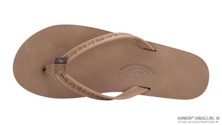 Rainbow Sandals Women's Las Flores - Single Layer Premier Leather with a Floral 1/2" Narrow Strap - Sunny Meadow Boutique