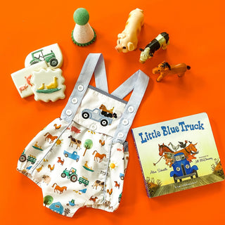 Reversible Farm Truck Sunsuit - Sunny Meadow Boutique