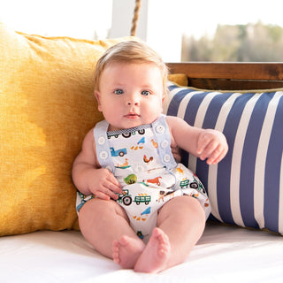 Reversible Farm Truck Sunsuit - Sunny Meadow Boutique