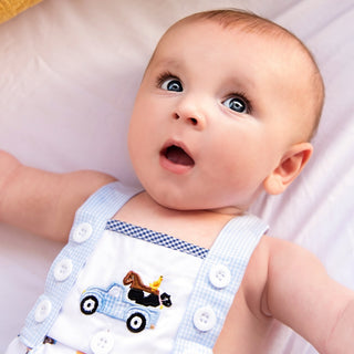 Reversible Farm Truck Sunsuit - Sunny Meadow Boutique