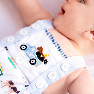 Reversible Farm Truck Sunsuit - Sunny Meadow Boutique