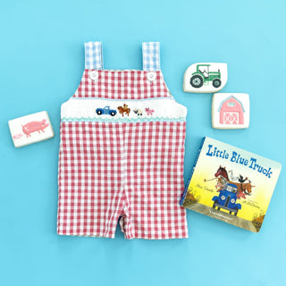 Reversible Tractor / Little Blue Farm Truck Jon Jon - Sunny Meadow Boutique