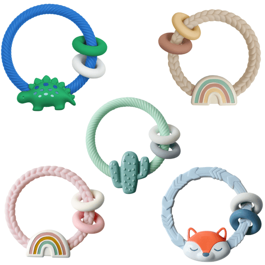 Ritzy Rattle™ Silicone Teether Rattles - Sunny Meadow Boutique