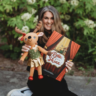 Rosie The Reindeer Wired Doll with Removable Costume - Sunny Meadow Boutique