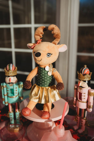 Rosie The Reindeer Wired Doll with Removable Costume - Sunny Meadow Boutique