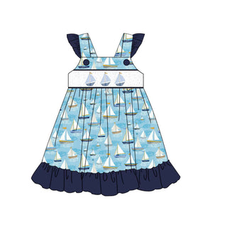 Sail away ruffle dress - Sunny Meadow Boutique