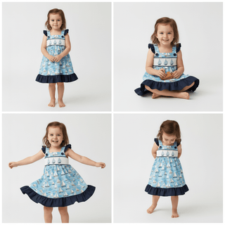 Sail away ruffle dress - Sunny Meadow Boutique