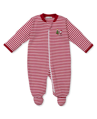 Santa Striped Footie - Sunny Meadow Boutique