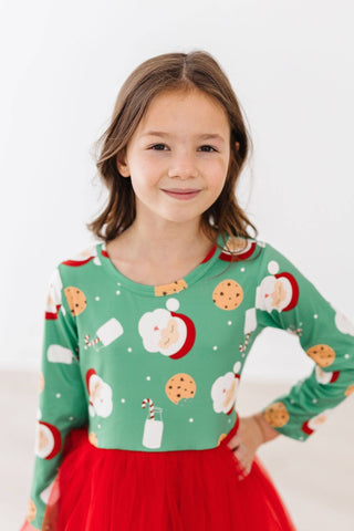 Santa’s Treats Tutu Dress – Red Holiday Twirl Dress for Girls - Sunny Meadow Boutique