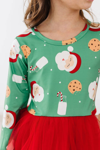 Santa’s Treats Tutu Dress – Red Holiday Twirl Dress for Girls - Sunny Meadow Boutique