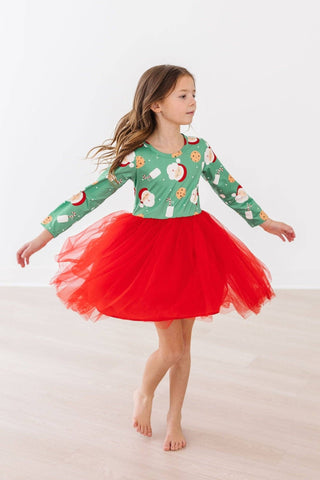 Santa’s Treats Tutu Dress – Red Holiday Twirl Dress for Girls - Sunny Meadow Boutique