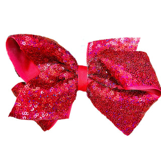 Sequin Grosgrain Overlay Bow - Sunny Meadow Boutique