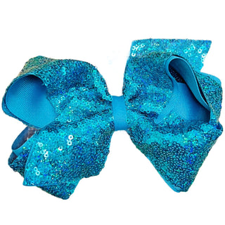 Sequin Grosgrain Overlay Bow - Sunny Meadow Boutique