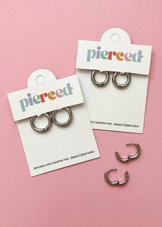 Silver Huggies Earrings - Sunny Meadow Boutique