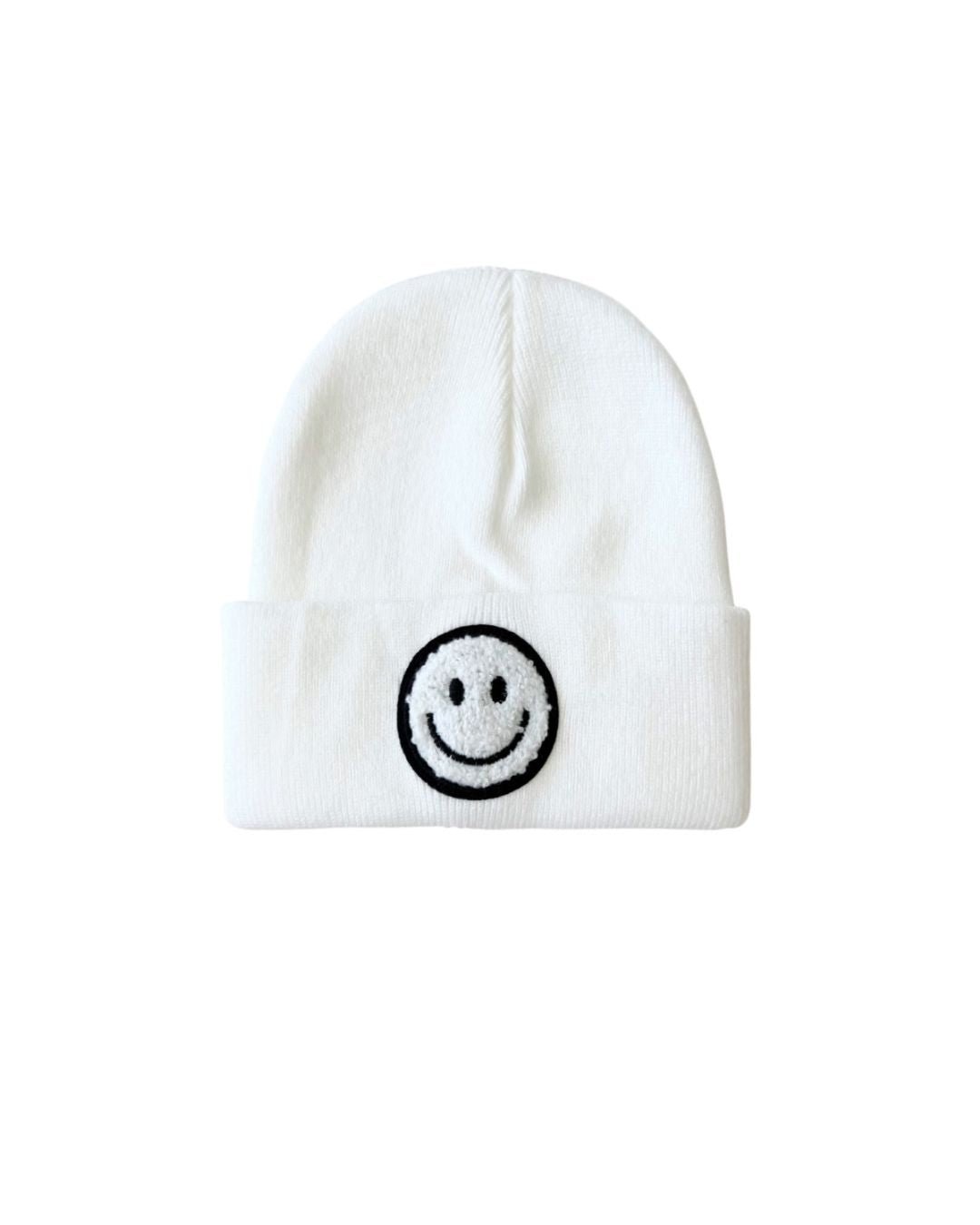 Smiley Beanie | White