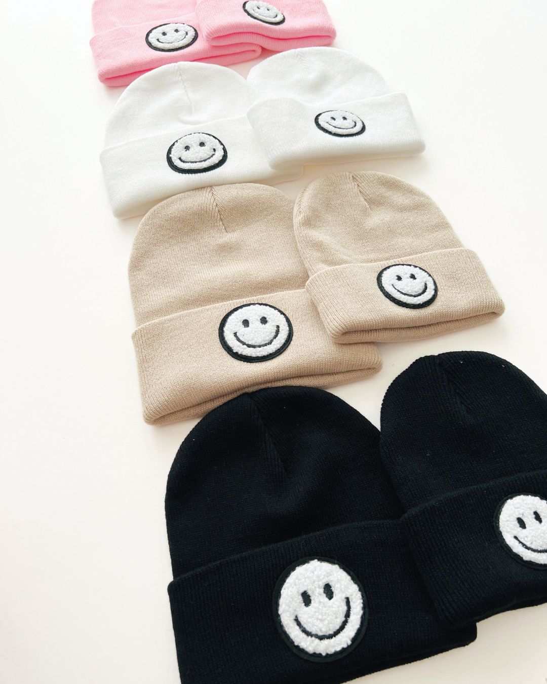 Smiley Beanie | White