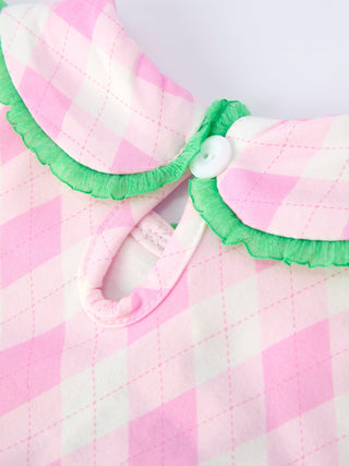 Spring Golf Embroidered Girls Smocked Bow Dress - Sunny Meadow Boutique
