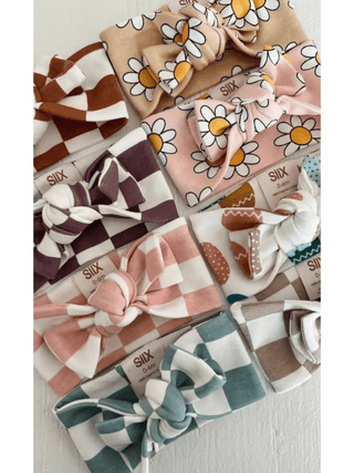 Stracciatella Checkerboard / Organic Bow (Baby - Kids) - Sunny Meadow Boutique