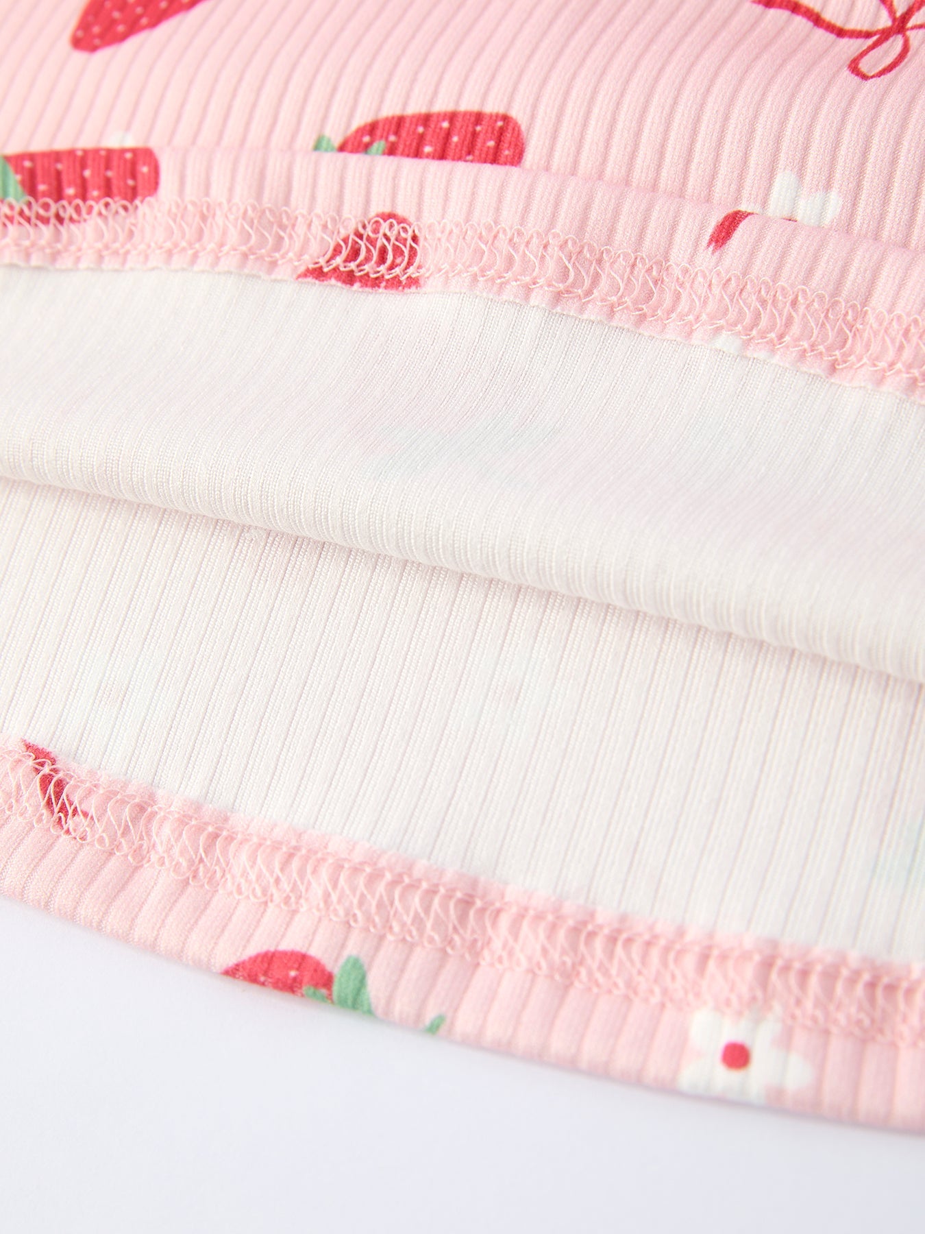 Strawberry Bow Girls Short Sleeves Dress - Sunny Meadow Boutique