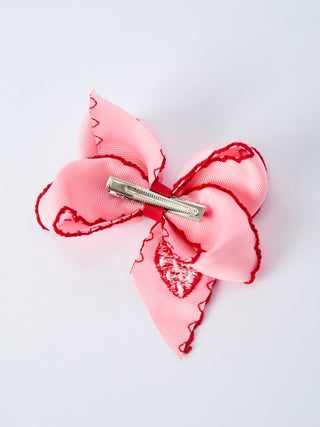 Strawberry Embroidered Girls Hairpin 4 Inches - Sunny Meadow Boutique
