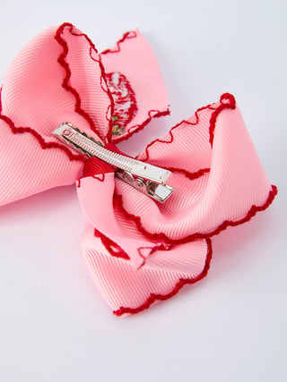 Strawberry Embroidered Girls Hairpin 4 Inches - Sunny Meadow Boutique