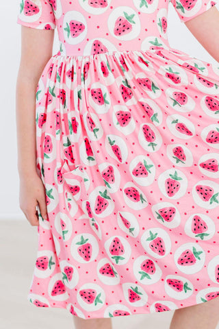Strawberry Fields S/S Pocket Twirl Dress - Sunny Meadow Boutique