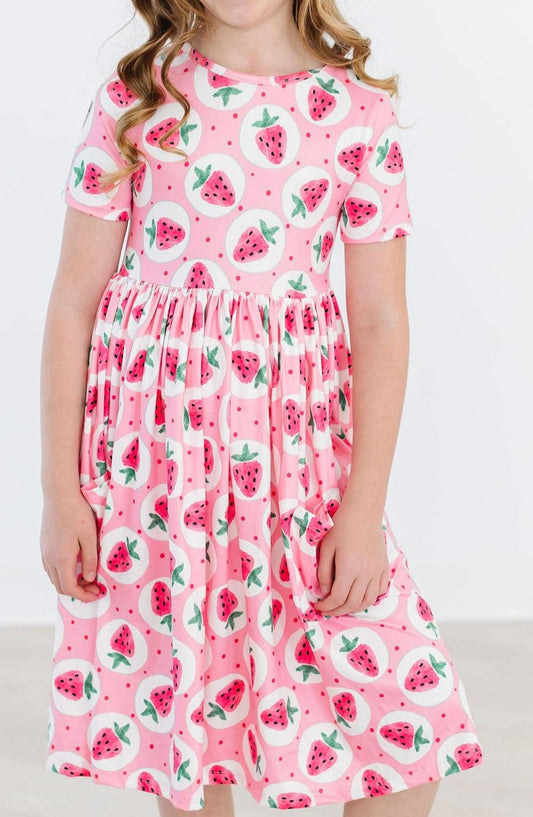 Strawberry Fields S/S Pocket Twirl Dress - Sunny Meadow Boutique