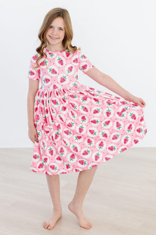 Strawberry Fields S/S Pocket Twirl Dress - Sunny Meadow Boutique