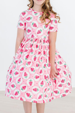 Strawberry Fields S/S Pocket Twirl Dress - Sunny Meadow Boutique