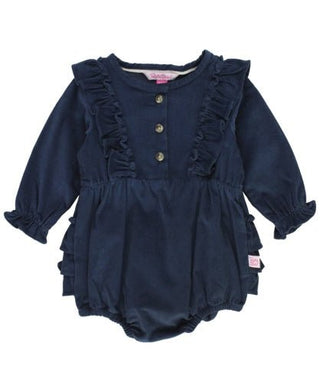 Stretch Corduroy Waterfall Bubble Romper - Sunny Meadow Boutique