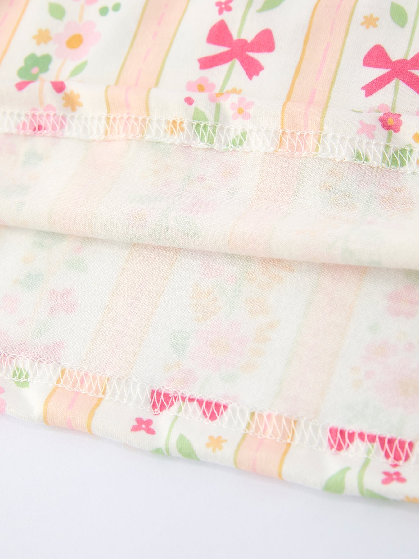 Summer Floral Bow Ruffle Girls Dress - Sunny Meadow Boutique