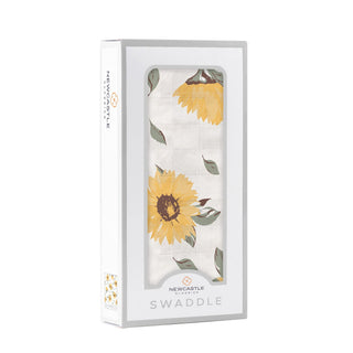 Sunflower Farm Bamboo Swaddle - Sunny Meadow Boutique
